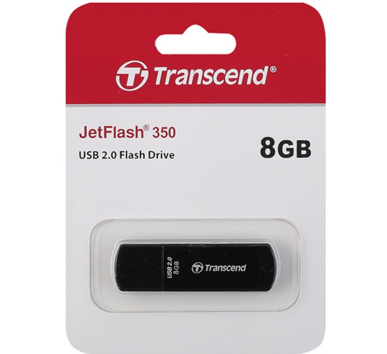 Transcend JetFlash 350 USB stick 8 GB USB 2.0 zwart - Afbeelding 3