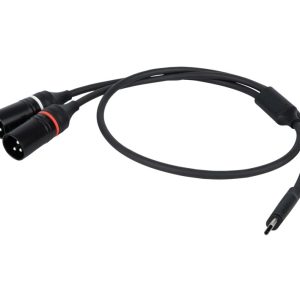 USB-C > 2x XLR 3p male kabel 1,5m